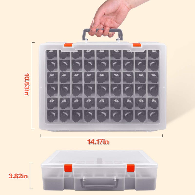 ALCYON Universal Nail Polish Holder & Organizer Contains 54 Bottles for Gellen, for Beetles, for Sally Hansen, for OPI, for Essie and Other Fingernail Polish (ONLY A CASE)-Clear - Image 5